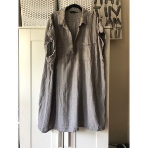 Grey Shirt Dress